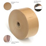 thumbnail of 2 Rollen Nassklebeband Papier-Klebeband umweltfreundliches Paketband Packband 70mm x 200m 75 g/m² br