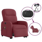 thumbnail of vidaXL Elektrischer Massagesessel mit Aufstehhilfe Weinrot Stoff