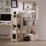 thumbnail of HOMCOM Mobile Libreria Moderno a 5 Ripiani in Legno Bianco e Legno