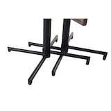 thumbnail of METRO PROFESSIONAL Mesa Bistro plegable Aveiro, acero, tablero efecto madera, 70 x 70 cm, cuadrada, gris oscuro/negro