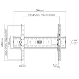 thumbnail of value Monitorwandhalterung 17.99.1218 neigbar schwarz
