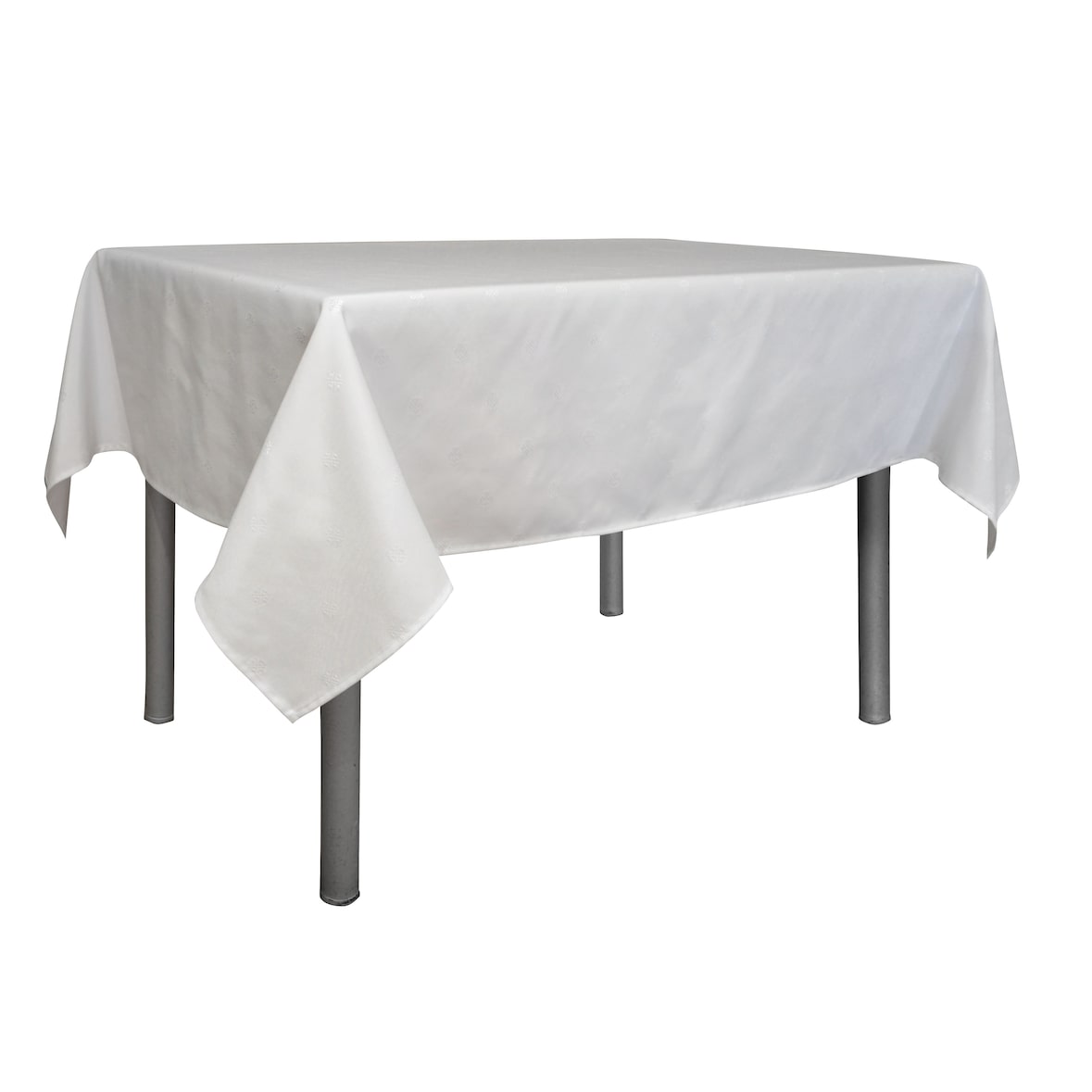 METRO Professional Tovaglia, 140 x 180 cm, cotone, lavabile, bianca, con nastro di raso, 3 pezzi