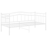 thumbnail of vidaXL Schlafsofa Bettgestell Weiß Metall 90x200 cm