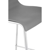 thumbnail of CHEFGASTRO Barhocker MAUI Chrom 4-Fuﬂ Gestell HxBxT 100x43x48cm Kunststoff Grau Barstuhl