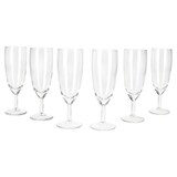 thumbnail of 6er Set Royal Sektgläser geeicht 0,1L Champagner-Glas klare Sektflöte Party