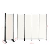 thumbnail of COSTWAY Divisória para separar ambientes, 220 x 173 cm, biombo dobrável, biombo de privacidade, 4 peças, bege