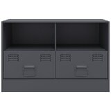 thumbnail of Helloshop26 - Meuble TV multimédia étagère télévision buffet téléviseur salle à manger salon chambre anthracite 67 x 39 x 44 cm 02_0026394
