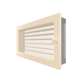 thumbnail of Haardventilatierooster 17x30 crème met rolluiken