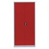 thumbnail of Lüllmann® Flügeltürenschrank, 5 OH, 1950 x 925 x 422 mm, lichtgrau/feuerrot