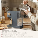 thumbnail of Cafetera Espresso 20 Bares Compatible Cápsulas Nespresso y Café Molido Espumador Leche, Briebe, Nodic, EC1180GRY, Gris