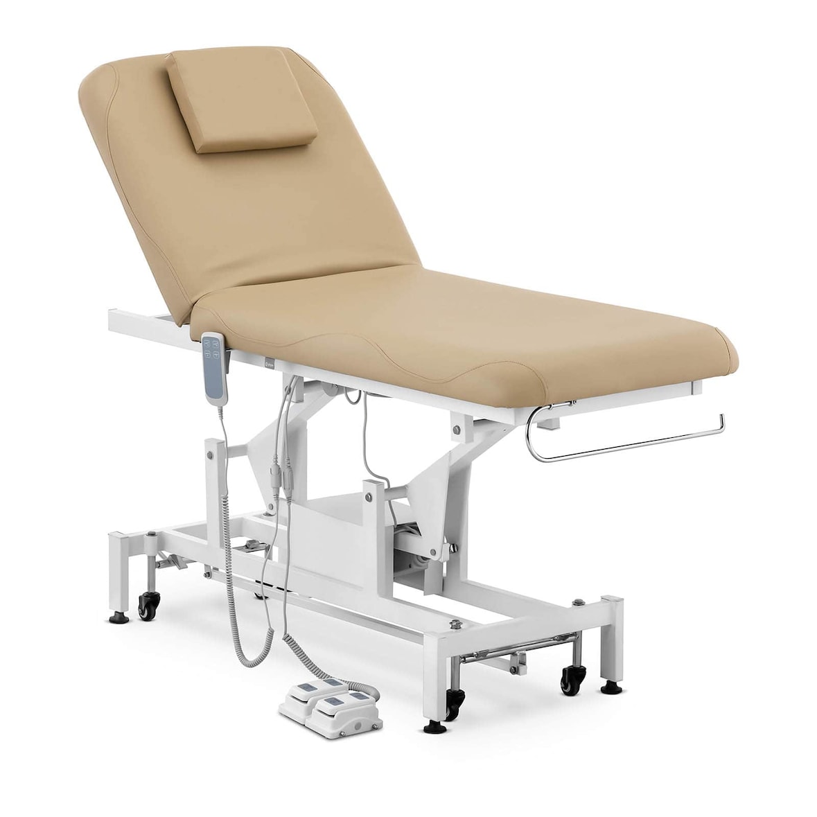 Helloshop26 - Table de massage 2 moteurs 150 kg beige foncé 14_0007751