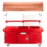 thumbnail of Chariot Camkiosk avec 4 cuves pour bacs GN et auvent - 216 x 85 x 239 cm - Cambro