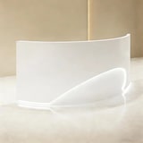 thumbnail of Empfangstheke Geschwungen, Moderne Empfangstresen, Kasse Theke, für Schönheitssalon, Geschäft und Praxis Weiß 200×60×100cm【B Duihao 200】