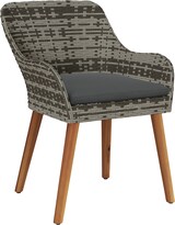 thumbnail of vidaXL 5-teilige Garten Essgruppe Grau Poly Rattan