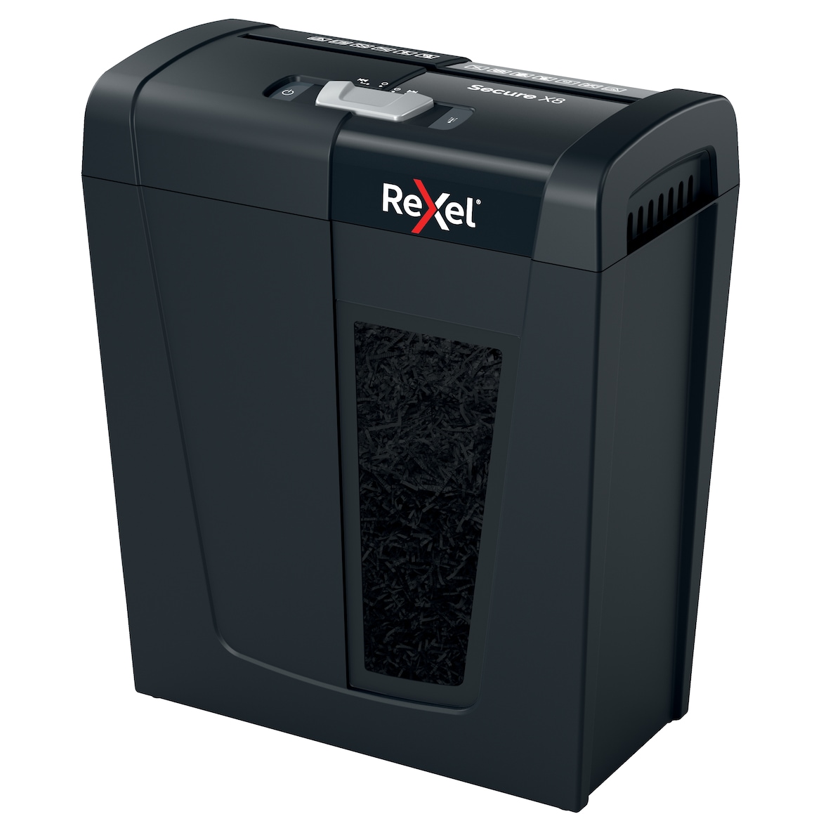 REXEL Destructeur de documents Secure X8 P-4, coupe croisée, 4x40mm, 8 feuilles, 14 litres, 2020123EU