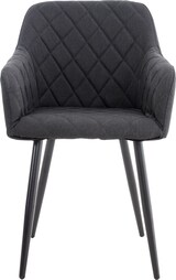 thumbnail of CHEFGASTRO Esszimmerstuhl SPRINGFIELD Stoff HxBxT 84x47x44cm Schwarz Küchenstuhl