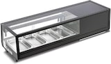 thumbnail of SUSHI120 Kühlvitrine für Sushi, LED-Beleuchtung, digitales Thermometer, automatische Abtauung, Temp. 0°C/+6°C, Maße 117,7x40,6x31,8 cm