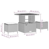 thumbnail of vidaXL 10-teiliges Garten-Sofa-Set mit Kissen in Beige aus Polyrattan und Akazienholz
