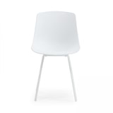 thumbnail of Lot de 4 chaises scandinave aluminium blanches