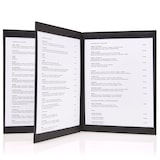 thumbnail of Served with Style - 78013 Black - Menukaart A4 met middenkaart