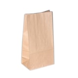 thumbnail of Commerline 1000 Stück Papiertragetaschen 15+9x28cm Bodenbeutel Braun Kraftpapier