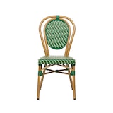 thumbnail of Chaise de terrasse LOUVRE - Tressage vert et beige