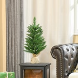 thumbnail of HOMCOM Árbol de Navidad Artificial Pequeño de 60 cm Altura con 70 Ramas Base de Tela Mini Árbol Navideño Realista para Interior Verde