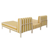 thumbnail of Salon de jardin bas modulable rayé 3 places jaune