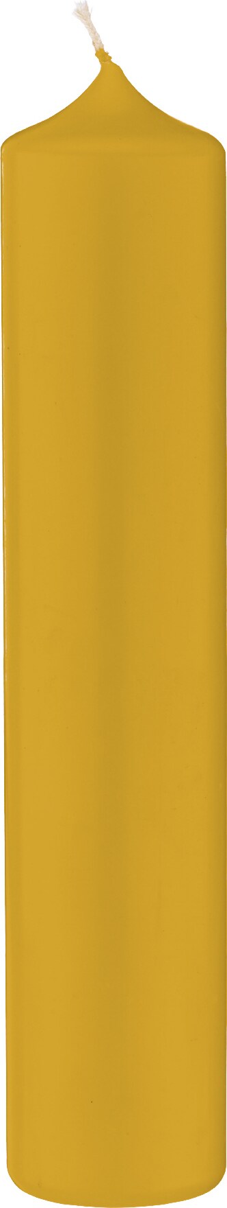 Altarkerzen Mostarda Senf 200 x Ø 80 mm, 4 Stück