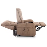 thumbnail of Fernsehsessel mit Aufstehhilfe, Relaxsessel mit elektrischer Liegefunktion, 2 Motoren, 120 kg belastbar, Mikrofaser, Braun, Raburg Jan