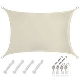 thumbnail of 2x3m Sonnensegel Rechteckig Wasserdicht - Sonnenschutz Segel Set mit Befestigung