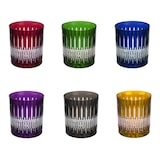 thumbnail of Coffret de 6 gobelets 32 cl en   taillé -  32.00 cl Multicolore Rond Cristal Table Passion 9.00x9.00 cm