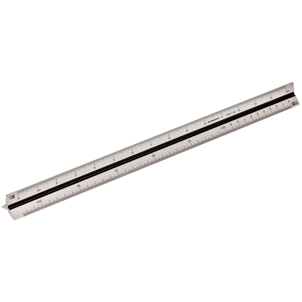 Rumold 195/1/30 Präzisions-Dreikant-Maßstäbe 195, 30 cm