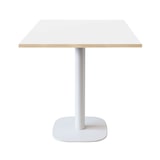 thumbnail of Restootab - Tafel 70x70cm - model Round witte voet witte randen houtlook