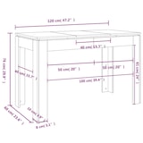 thumbnail of Mesa de comedor de madera contrachapada madera vieja
