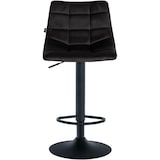 thumbnail of Barhocker Jerry Samt schwarz/schwarz