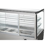 thumbnail of METRO PROFESSIONAL Vitrine chauffante GHV1200R, inox/verre, 121.9 x 56.8 x 68.6 cm, 210  L, temp. : 30 à +90°C, 1800 W, 3 étagères, argenté