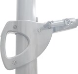 thumbnail of METRO Professional Zweefparasol, aluminium / staal / polyester, Ø 2,5 x 2,44 m, met LED-verlichting en zonnepaneel, antraciet / platina