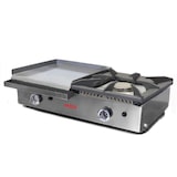 thumbnail of MBH - Plancha a gas industrial 400x400 mm con fogón para hostelería. Fry Top de acero laminado para cocina profesional de bar y restaurante.