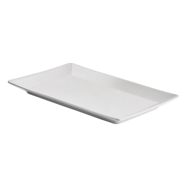 METRO Professional Piatto piano Macario, gres, 25 x 14.5 cm, rettangolare, bianco, 6 pezzi