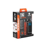 thumbnail of Motorola T82 Walkie, 2‑pack zwart/oranje, 16 kanalen + 121 codes, LED, trilling