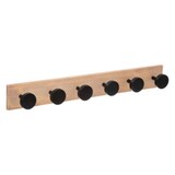 thumbnail of Patère en Bois 6 Têtes Noir en bois