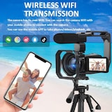 thumbnail of Caméscope Numérique 4K Avec Écran Tactile Zoom 40X Microphone Et Objectif Grand Angle YONIS