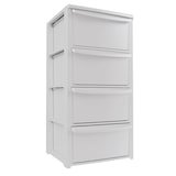 thumbnail of Cassettiera bianca a 4 cassetti - Mobile contenitore per camera da letto, ufficio, lavanderia 39 x 38,5 x H 80,5 cm Art Plast