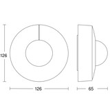 thumbnail of Bewegungsmelder IS 345 COM1 - Aufputz rund, Passiv Infrarot, 2,8 m optimale Montagehöhe, 360 ° Erfassungswinkel, IP54