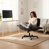 thumbnail of Bürostuhl Schneidersitz / Drehstuhl Criss Cross 10 PU schwarz hjh LIVING