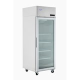 thumbnail of Atosa, Armadio refrigerato con porta in vetro BT 700 Lt GN2/1, acciaio inox 430, 730 x 805 x 2065 mm (L x P x A),acciaio