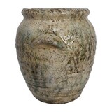 thumbnail of Deko Blumenkübel Amphore Antik rissige Struktur glasiert H 22.5 cm