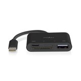 thumbnail of Nedis USB-Hub - 1x USB-C - 1x USB A / 1x USB-C - 4-Port port(s) - USB 2.0 - Stromversorgung über USB - SD & MicroSD