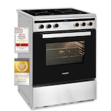 thumbnail of Exquisit Induktions-Standherd EHI 60-3.1 Inox | Energieeffizienzklasse A | 64,3 l Garraum | Glaskeramik Kochfeld | Induktions-Standherd 60 cm